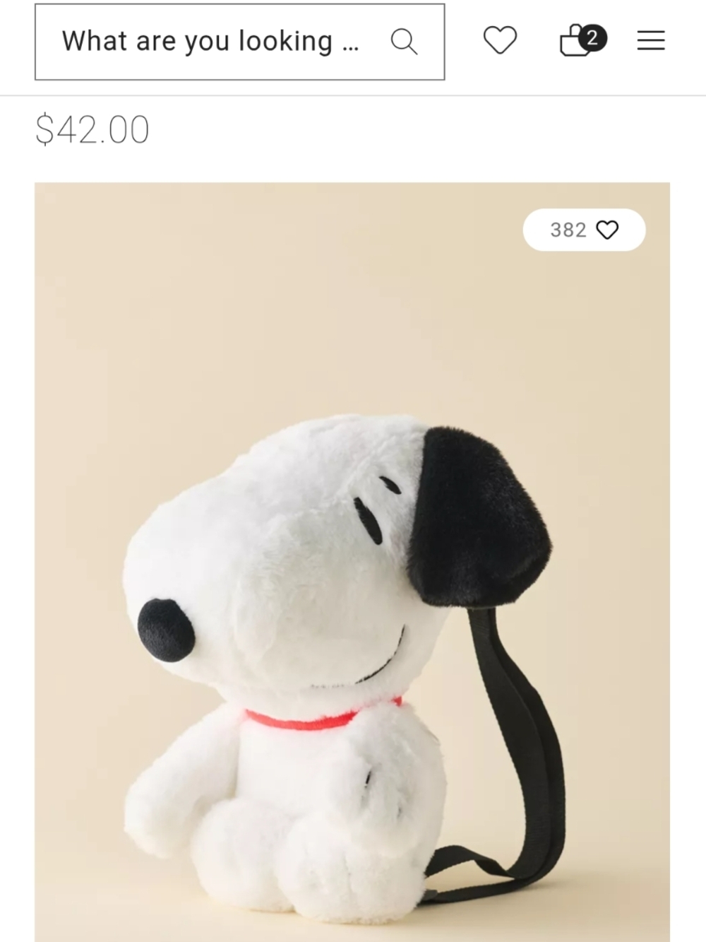 Urban Outfitters Snoopy Backpack